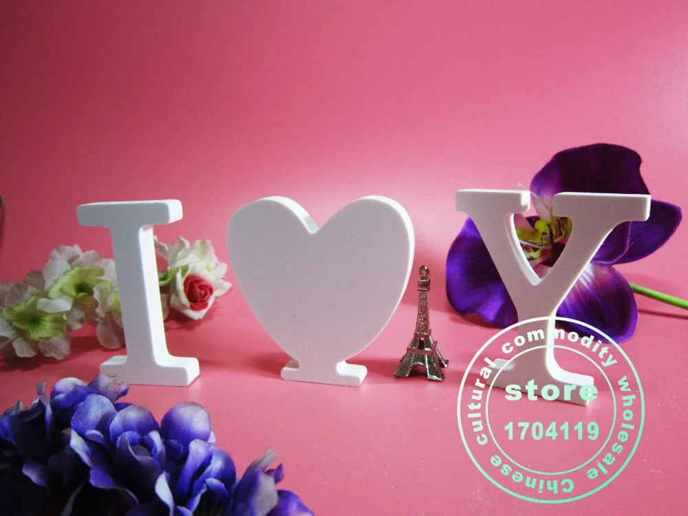 15 см украшения для дома искусственные деревянные белые буквы Алфавит свадебная