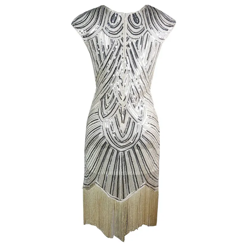Женское винтажное платье с бахромой и бахромой Great Gatsby, винтажное платье с оборками, модель 1920s, w80279 от AliExpress WW