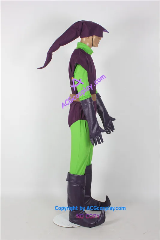 Зеленый костюм Гоблина для косплея включает сапоги и чехлы acg Косплей Костюм|cosplay