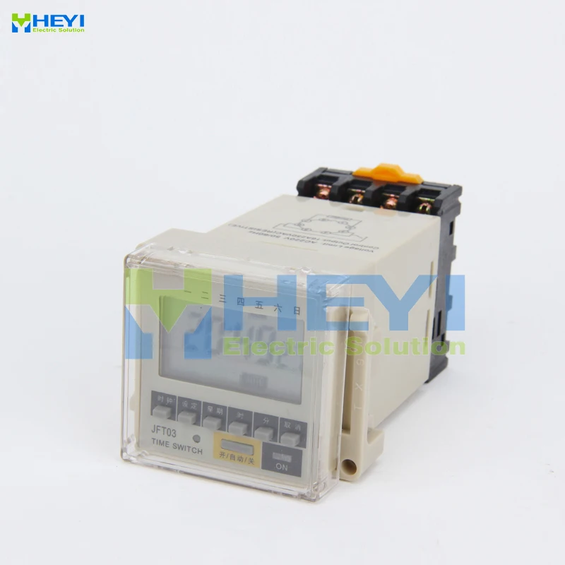 Программируемый на неделю светодиодный цифровой таймер switch1 N/O 1N/C JFT03 AC 220 В панель