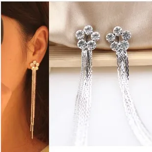 3 9 &quotдлинные кисточки без пирсинга клипса для уха на серьги безболезненные