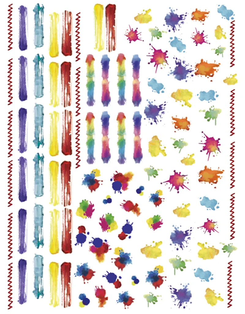 1 лист разноцветные наклейки для дизайна ногтей|nail wraps|nail art stickers decalssticker decal |