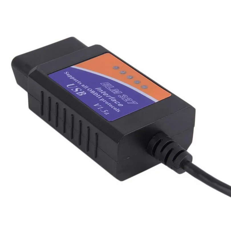 ELM327 USB V1.5 автомобильный диагностический кабель интерфейс поддерживает все