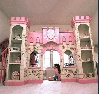 Роскошная кровать Замок принцессы в европейском и американском стиле с