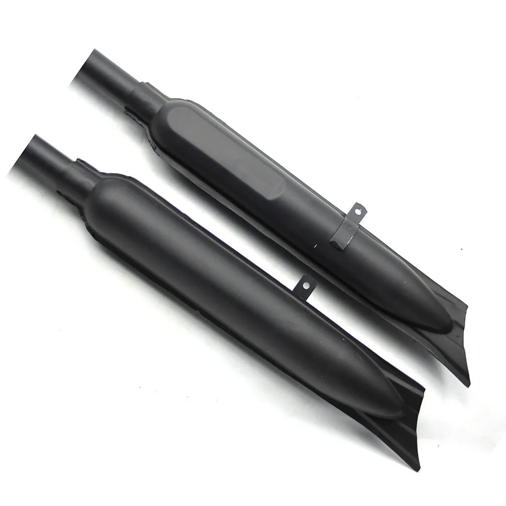 ZSDTRP 1 пара левый и правый KC750 стальной рыбий хвост тип мотоцикла глушители Чехол