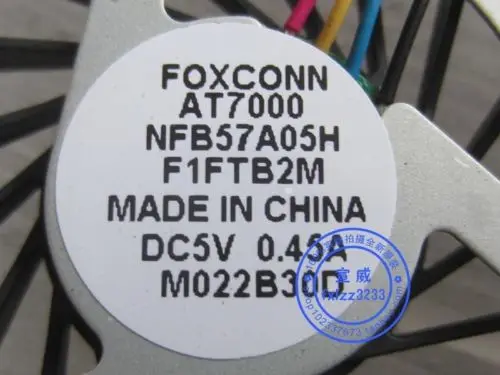 Новый Для FOXCONN AT7000 NFB57A05H F1FTB2M Процессор Вентилятор охлаждения DC5V 0.45A |