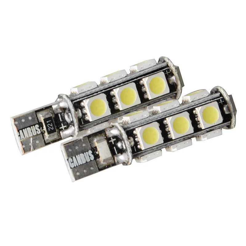 10 шт. Новое поступление CANBUS T10 13SMD 5050 без ошибок предупреждение супер яркий