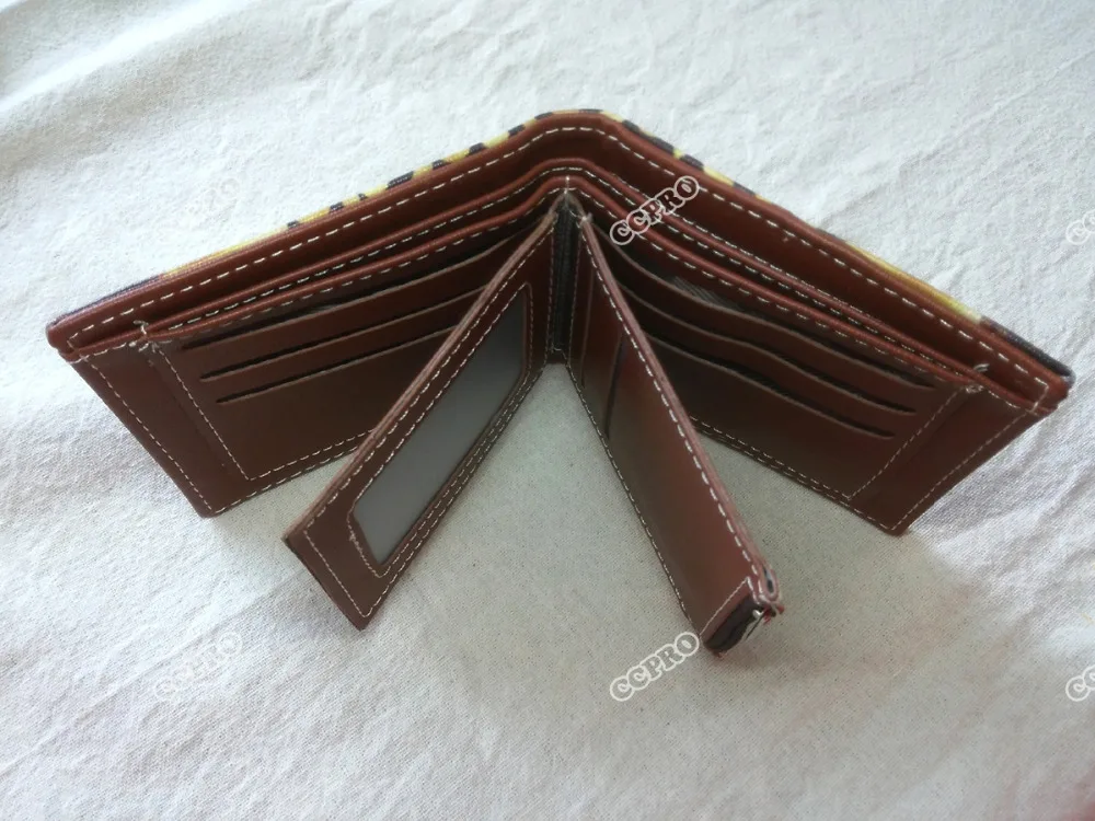 Многослойный короткий кошелек из искусственной кожи с изображением аниме меча