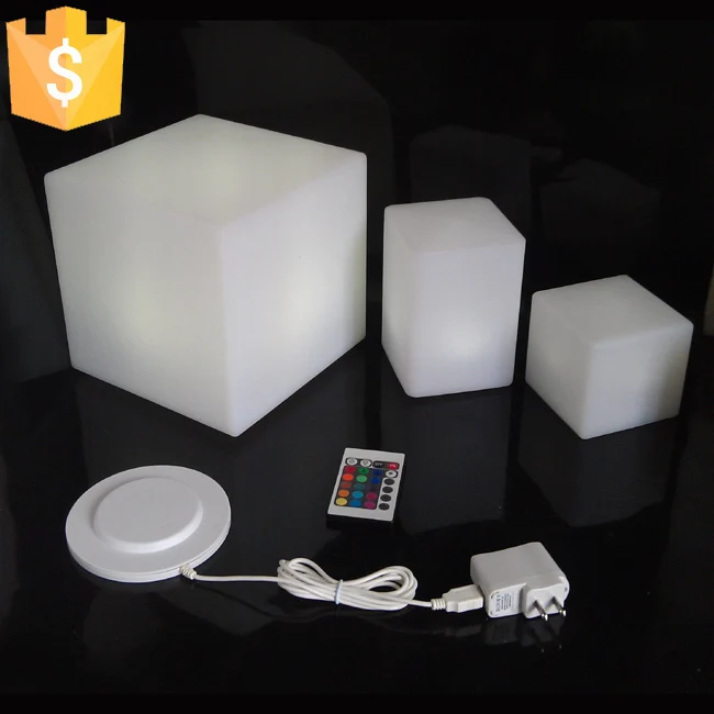 D10, D13, D15, D20cm светодиодный декоративное освещение светящийся Led стул в форме Куба 16 Цвет Меняется Освещение для праздника вечерние украшения 1 шт