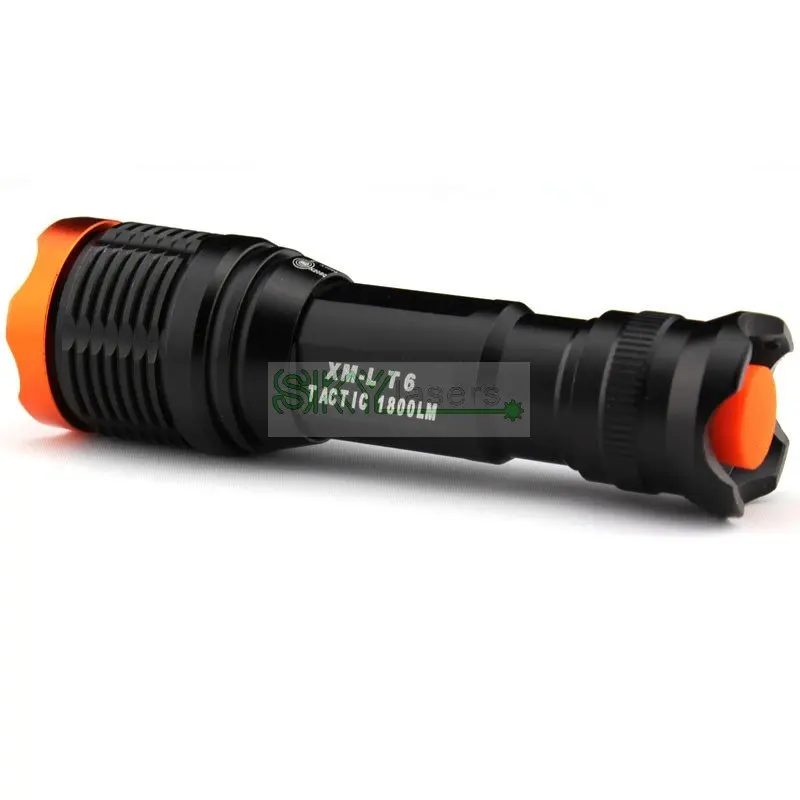 XM-L T6 1800LM Zooma 5 Режим Кемпинг Алюминиевый фонарик факел 18650 батарея