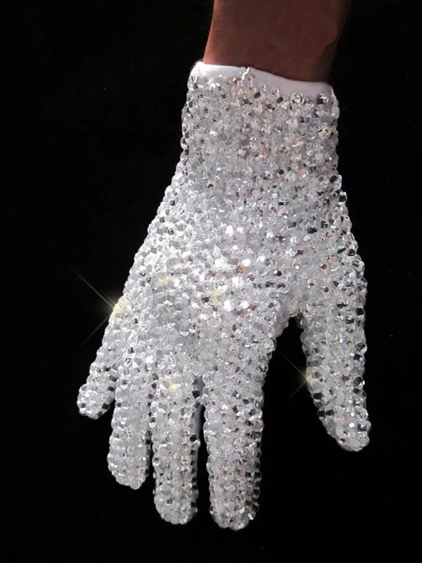 MJ Майкл Джексон Конечная коллекция перчатка с кристаллами handmade100% односторонняя
