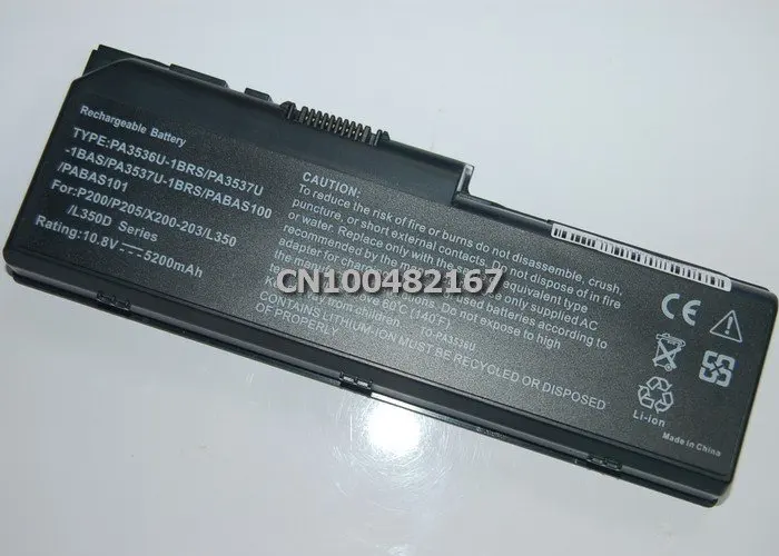 4400 мА/ч, Батарея для Toshiba Equium L350 P200 P300 спутниковый Pro L350 L355 P205 P305 PA3536U-1BRS PA3537U-1BAS PA3537U-1BRS