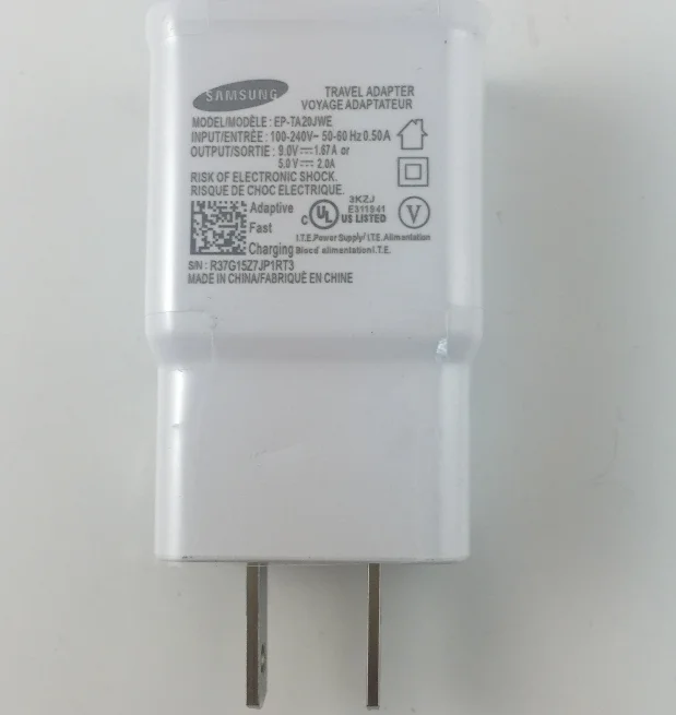 Новое оригинал для Samsung galaxy s6 край зарядное устройство USB адаптивная быстрой