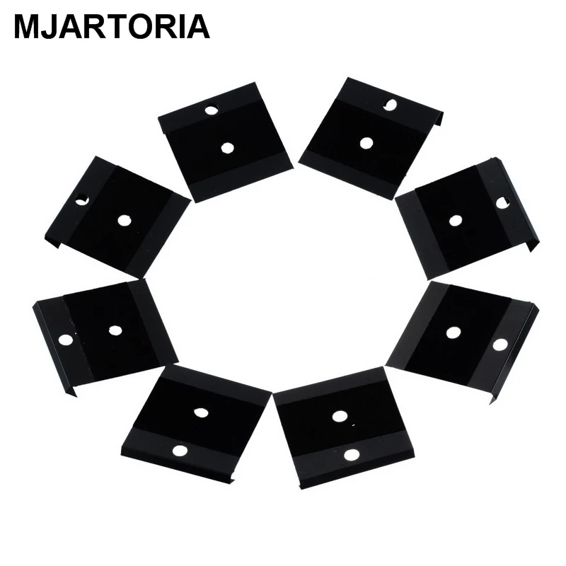 MJARTORIA 20PCs Display Card Fit Snap Buttons Black Lint Plastic 4.2x4cm DIY AccessoriesFor Gifts Making For Men Women | Украшения и