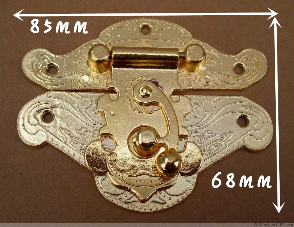 

5 шт. 85*68 мм застежка из цинкового сплава застежка деревянная винная коробка с замковой пряжкой антикварный навесной замок фурнитура
