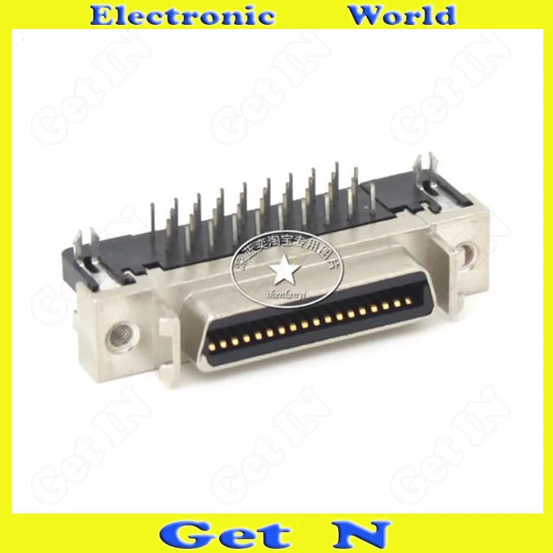 10 шт. Разъем SCSI CN26 гнездовой угловой интерфейс SCSICN26P 90 градусный HPCN26P адаптер|adapter