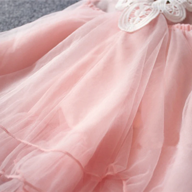 Pink Kids Clothing Summer Dresses For Girls Dress Floral Print Cotton Birthday Party Sundress Baby Children Clothes | Детская одежда и