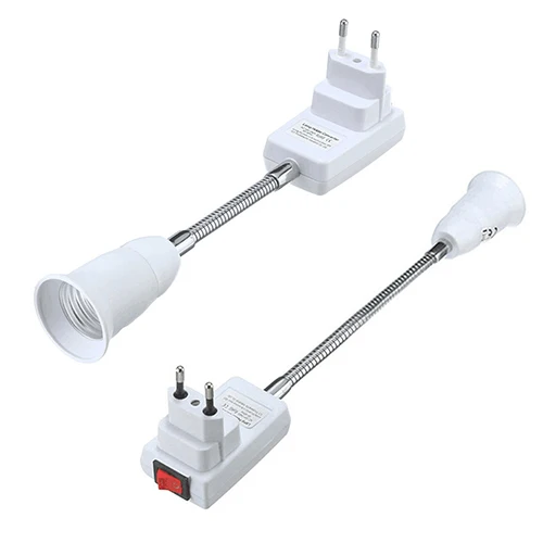 E27 LED Light Bulb Lamp Holder Flexible Extension Adapter Converter Switch Socket | Освещение