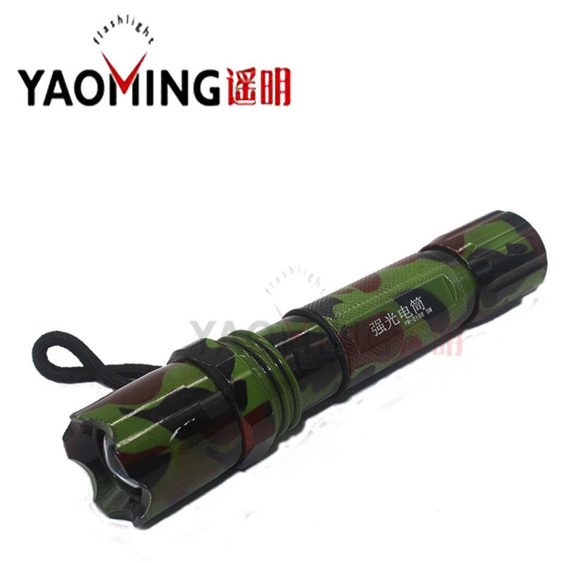 Мощный светодиодный фонарик CREE Q5 Регулируемый тактический перезаряжаемый 18650