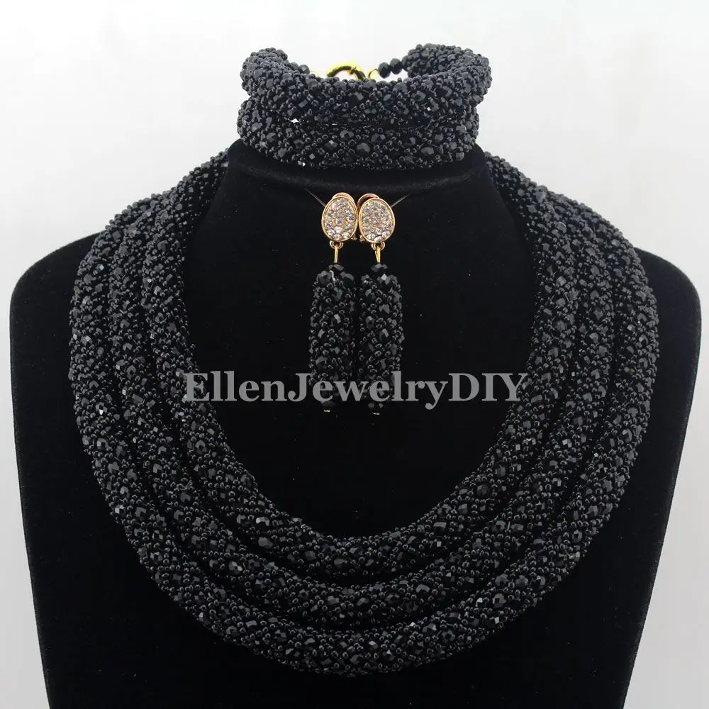 Нигерийские Свадебные африканские бусины популярный классический комплект