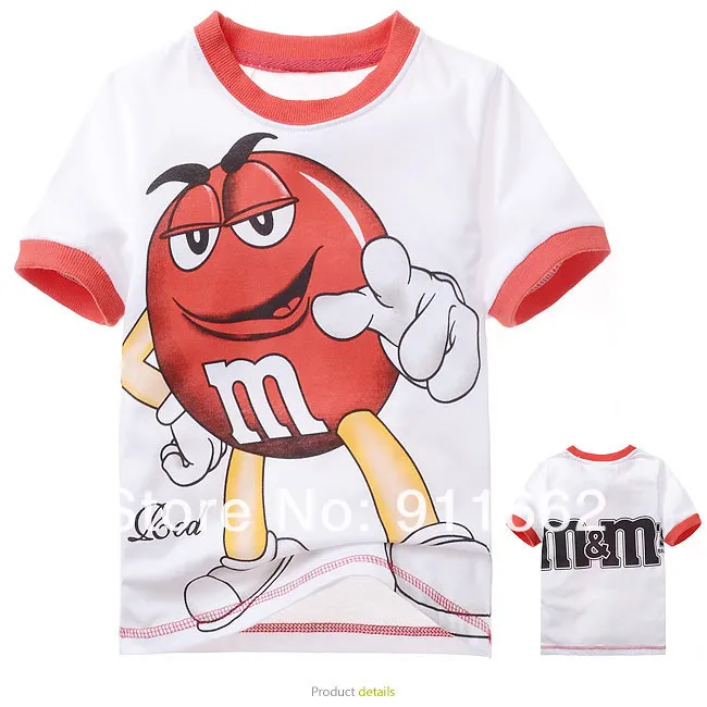 Спортивные Футболки для детей с изображением M&M's