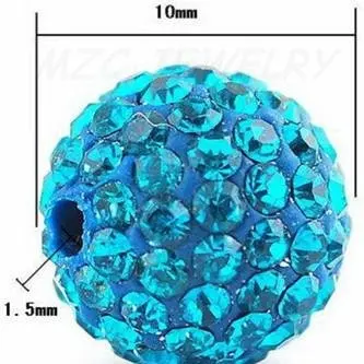 Дешево! 1000 шт./лот 10 мм смешанный цвет 25 Цвет Micro Pave CZ дискобол, бусины, кристалл браслет бусина Шамбала