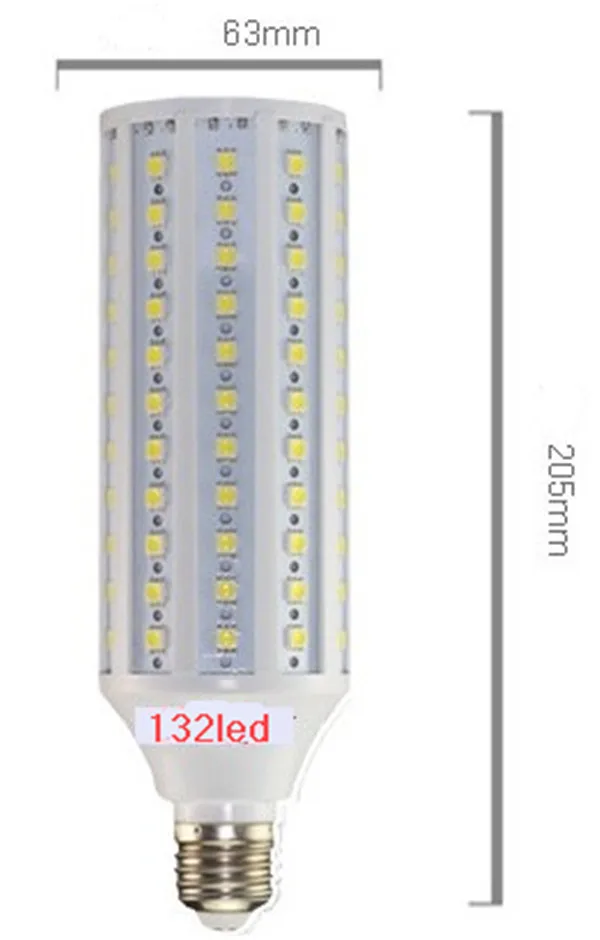 Светодиодный светильник-кукуруза 5050 SMD 25 Вт 132 светодиодный светильник E27 360 градусов высокая мощность теплый белый