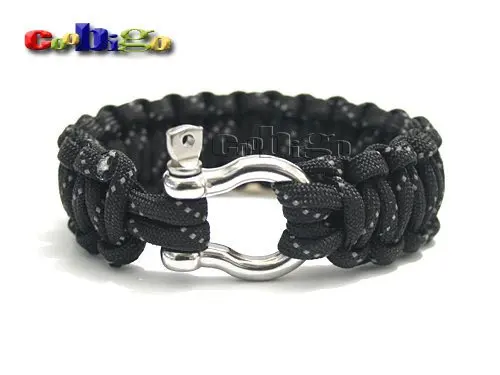 1 шт 5/3" M4 якорь из нержавеющей стали лук Регулируемая Скоба Molle тактический рюкзак Paracord браслет Наборы# FLQ040+ B2