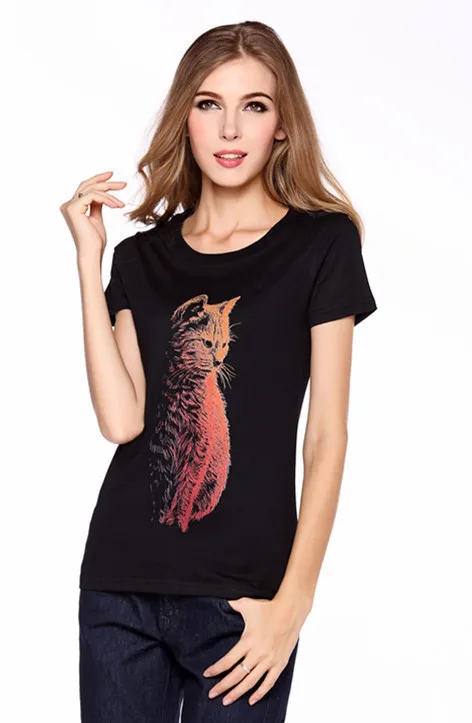 2015 Печатных Флаг Карта Южная Корея женская майка Классический Коротким Рукавом