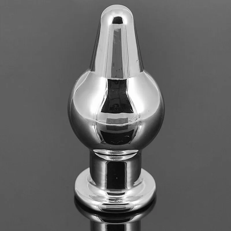 Стальные анальные пробки металлические маленькие с одним шаром твердые бусины