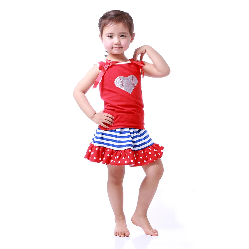 Комплект из юбки и топа 4 июля|kaiya angel|kids clothing girlsset girl |