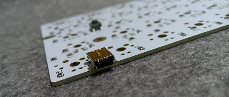 Предварительно припаянная сатана GH60 печатная плата OK60 Underglow RGB программируемая DIY механическая клавиатура покер 2 Чистый HHKB