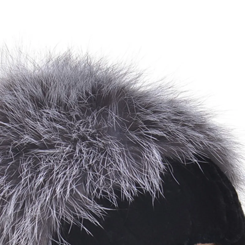 

2016 New European and American Women Fashion Knit Fur Hat Rabbit Fur Autumn and Winter Female Fox Fur Thick Warm Ear Cap LH327