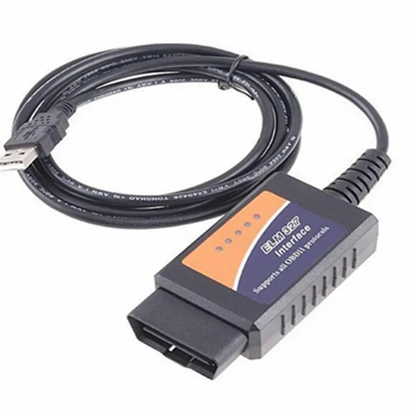 ELM327 USB V1.5 автомобильный диагностический кабель интерфейс поддерживает все