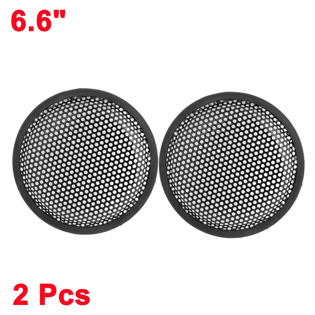 UXCELL  2 Pcs 6.6 Inches Dia Metal Audio Speaker Grill Cover Net Mesh Round Car Woofer Universal Interior Accessories