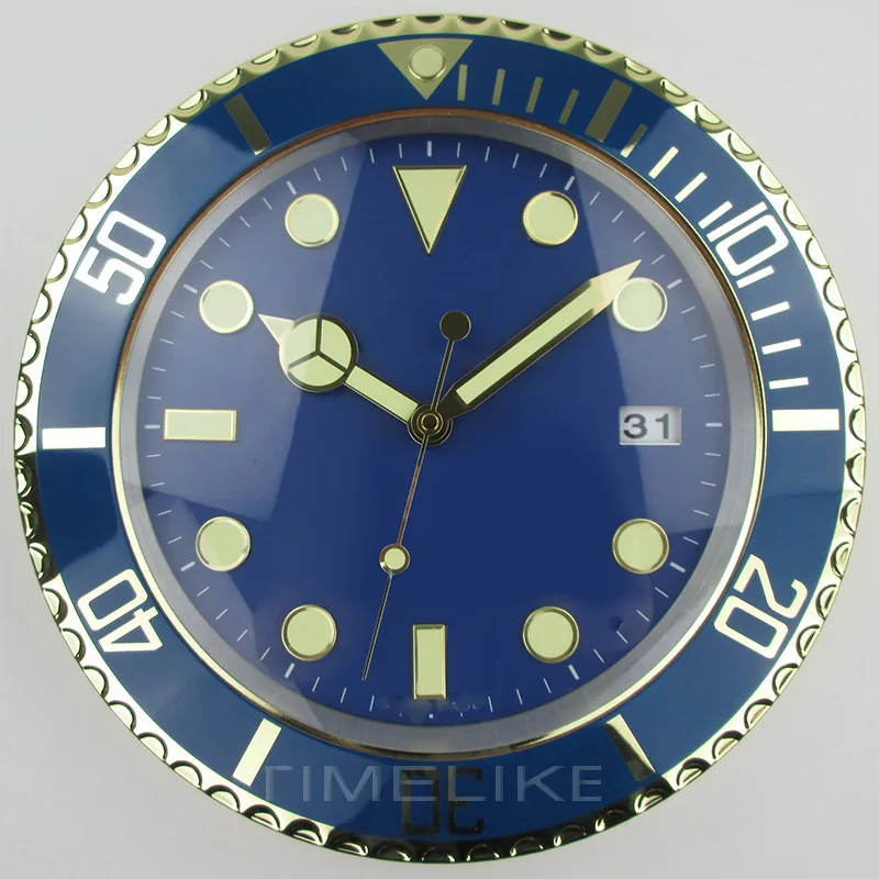 34 см декорация настенные часы с усилителем чипа стекла | Дом и сад