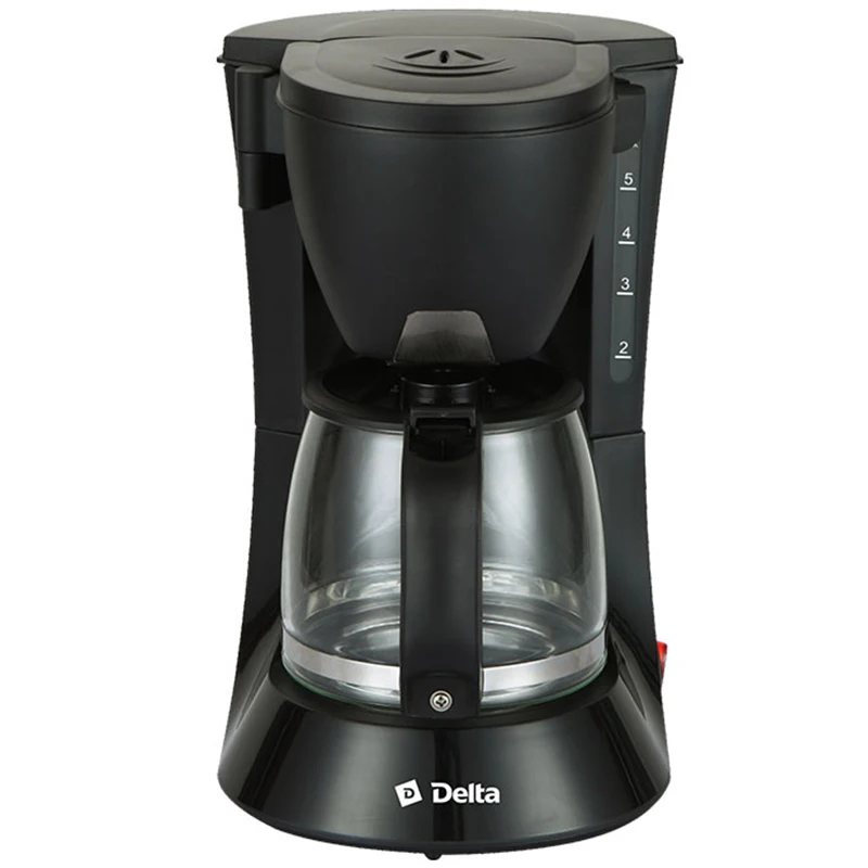 Кофеварка капельного типа DL 8153 объем 600мл съемный моющийся фильтр держатель для