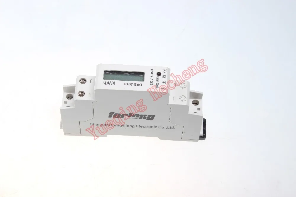 Энергия 45 А ЖК-цифровой дисплей киловатт-час-метр однофазный кВтч DRS-201D |