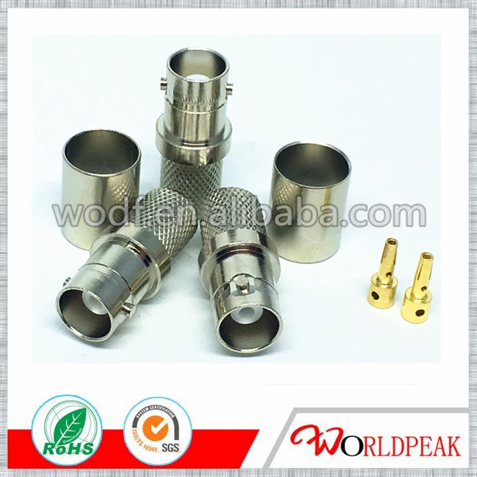 Бесплатная Доставка 10 шт. BNC Q9 женский разъем обжимной для RG8/RG213/RG214/RG11