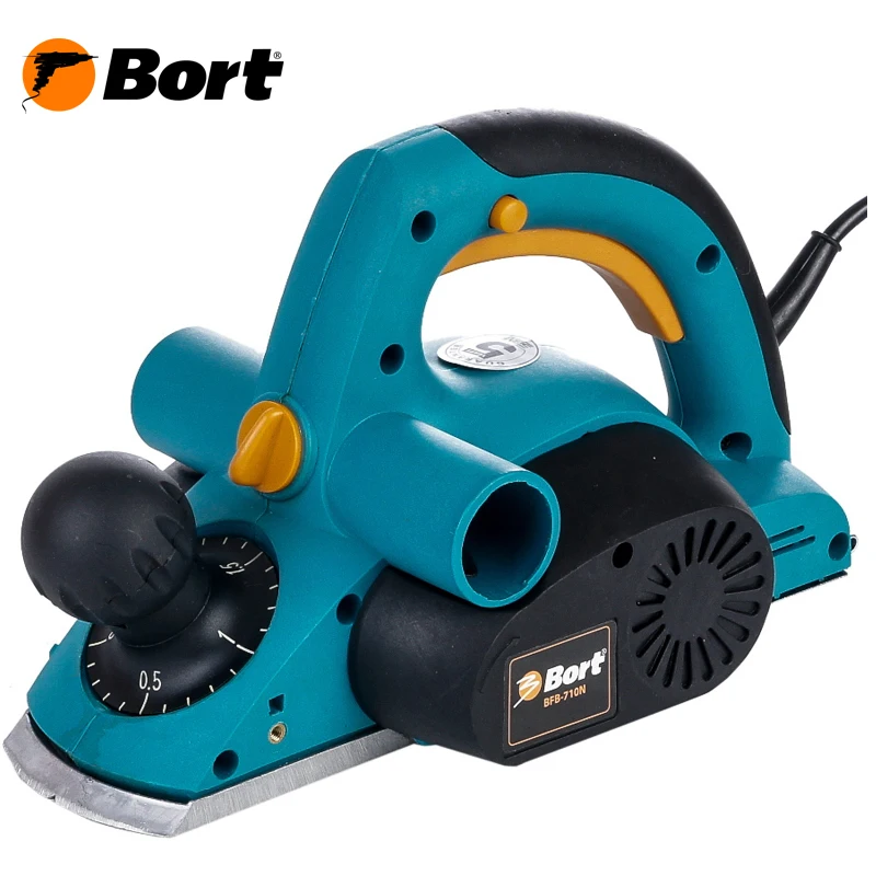 Рубанок электрический Bort BFB 710N (компактная эргономичная модель позволяющая