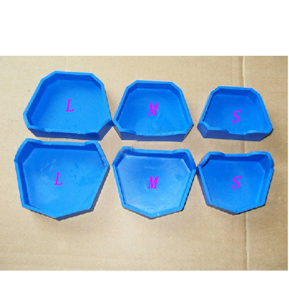 

NEW Silicone Tray Base Dental Lab Plaster Teeth Model Former Base Molds 6 pcs/Set