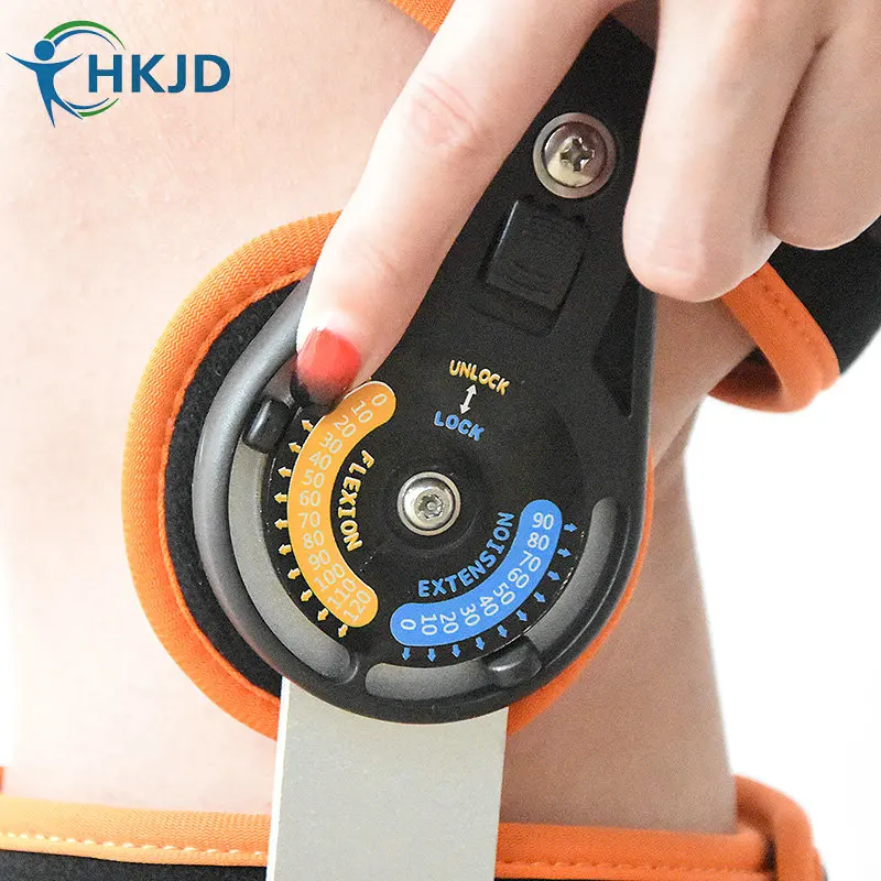 Встроенная память коленный Ортез до колена Поддержка с двусторонним петли