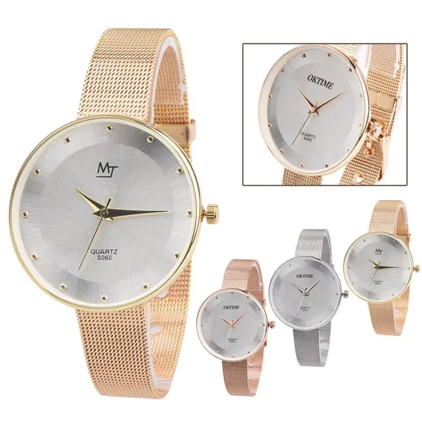 2017 Horloges Топ бренд класса люкс мужские дешевые золотые часы Дата женские