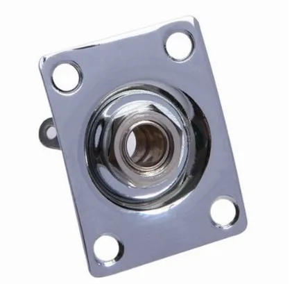 Квадратный Стиль Накладка для Джек разъёма бас гитары Jack 1/4 разъем вход/выход