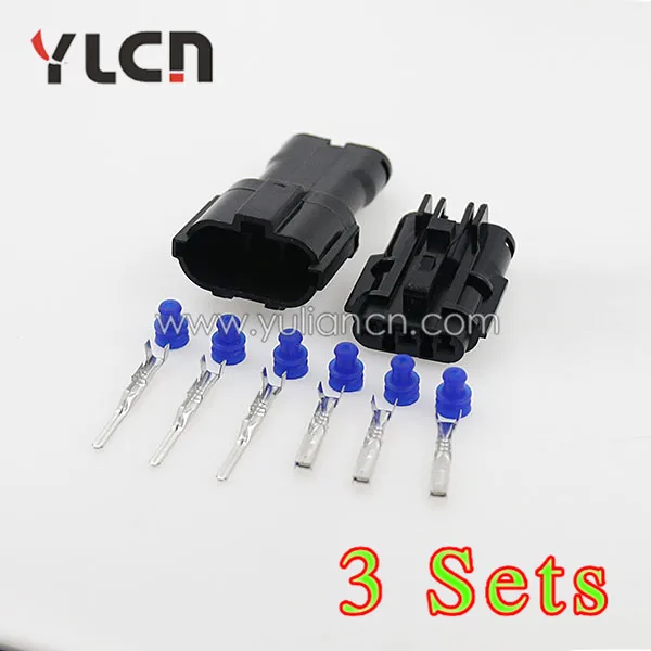 

Автомобильный кабельный разъем, 3 комплекта, Датчик детонации YLCN 6189-0591