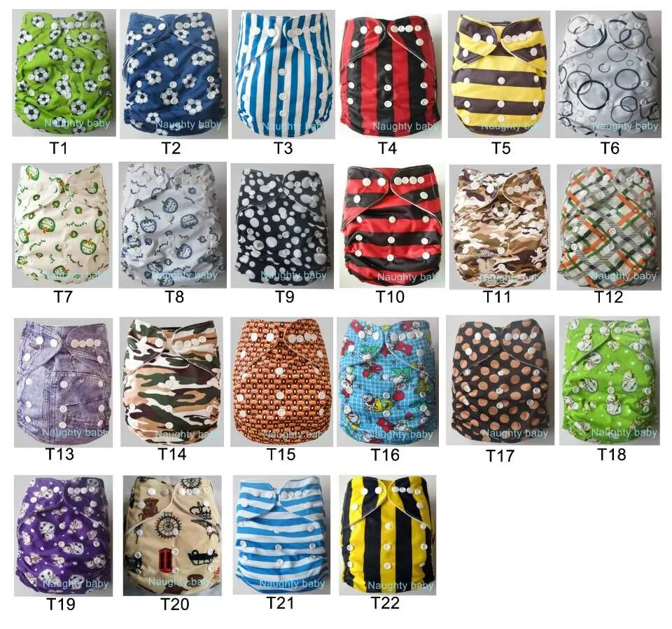 

Free Shipping Naughtybaby Double Adjustable Snaps Washable Baby Cloth Diapers Nappy Urine Pants With Microfiber Inserts 200 Sets
