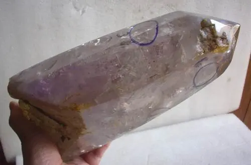 9.2LB большие Редкие пузырьки воды ENHYDRO Аметист Кварцевый Кристалл 6 пузырьков воды AAA