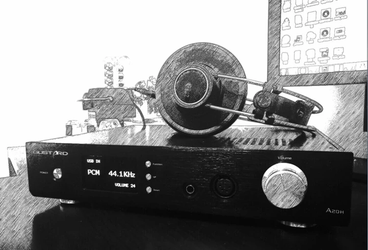 GUSTARD A20H Dual AK4497 XMOS USB DAC усилитель для наушников HIFI EXQUIS класс A XLR PCM/DSD декодер dop усилитель