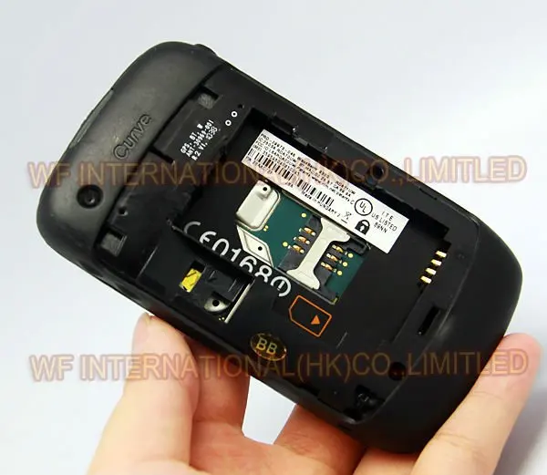 BlackBerry 9300 Curve Мобильный телефон Смартфон разблокированный 3g wifi Bluetooth мобильный телефон и белый