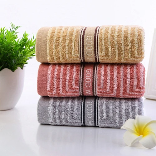 Striped Pattern Cotton Towel Large Soft Breathable Household Bathroom Face | Дом и сад